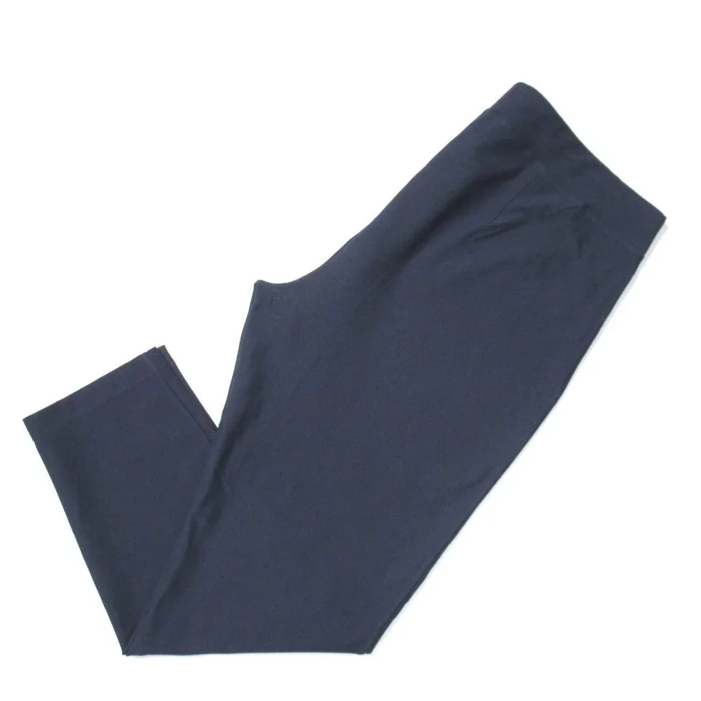 NWT Eileen Fisher Slim Ankle in Ocean Washable Stretch Crepe Pull-on Pant XXS - Picture 3 of 5